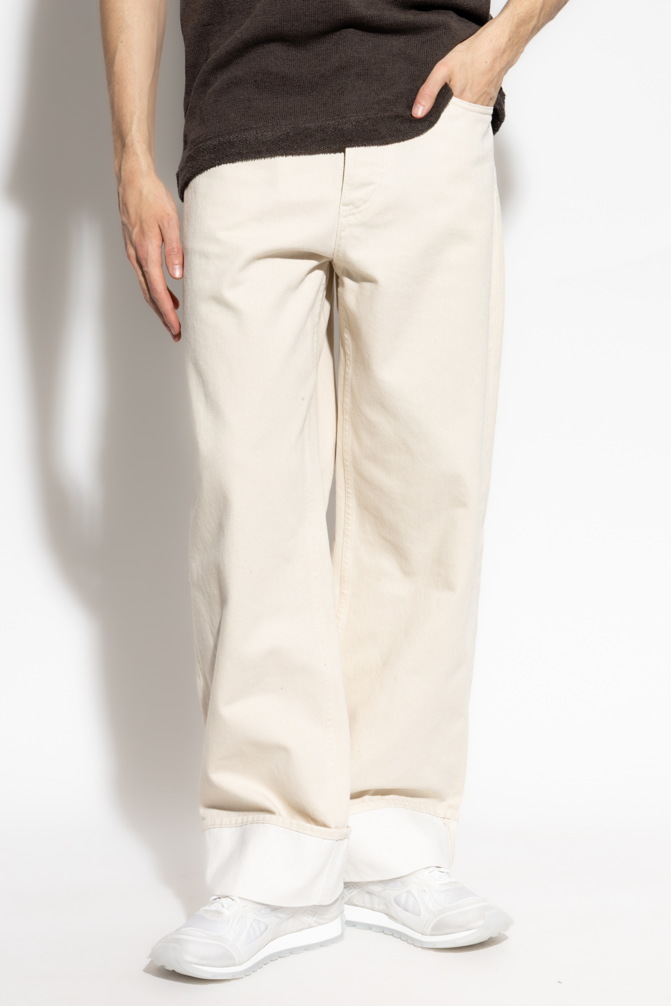 Cream Jeans with pockets Bottega Veneta - Vitkac Italy